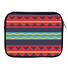 Rhombus And Waves Chains Pattern Apple Ipad 2/3/4 Zipper Case by LalyLauraFLM