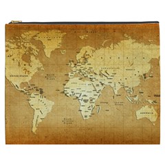 World Map Cosmetic Bag (xxxl)  by emkurr