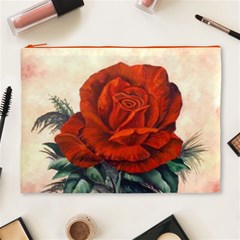 Red Rose #2 Cosmetic Bag (xl) by ArtByThree