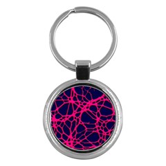 Hot Web Pink Key Chains (round)  by ImpressiveMoments