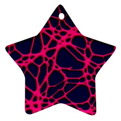 Hot Web Pink Star Ornament (two Sides)  by ImpressiveMoments