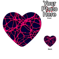 Hot Web Pink Multi-purpose Cards (heart)  by ImpressiveMoments