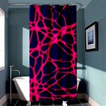 Hot Web Pink Shower Curtain 36  x 72  (Stall)  Curtain(36 X72 ) - 33.26 x66.24  Curtain(36 X72 )