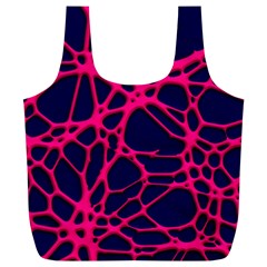 Hot Web Pink Full Print Recycle Bags (l)  by ImpressiveMoments