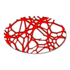 Hot Web Red Oval Magnet by ImpressiveMoments