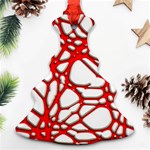 Hot Web Red Christmas Tree Ornament (2 Sides) Front