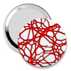 Hot Web Red 3  Handbag Mirrors by ImpressiveMoments