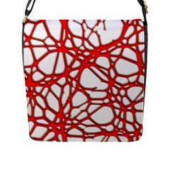 Hot Web Red Flap Messenger Bag (l)  by ImpressiveMoments