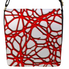 Hot Web Red Flap Messenger Bag (s)