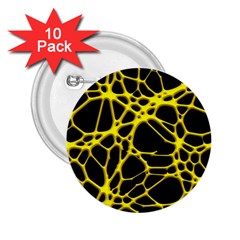 Hot Web Yellow 2 25  Buttons (10 Pack)  by ImpressiveMoments