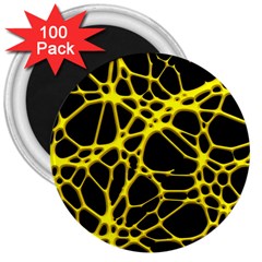 Hot Web Yellow 3  Magnets (100 Pack) by ImpressiveMoments