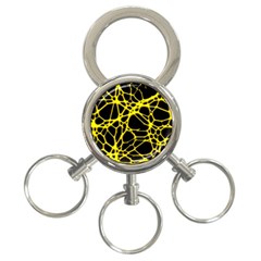 Hot Web Yellow 3-ring Key Chains by ImpressiveMoments