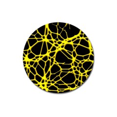 Hot Web Yellow Magnet 3  (round) by ImpressiveMoments