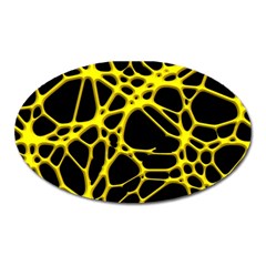 Hot Web Yellow Oval Magnet by ImpressiveMoments