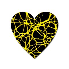 Hot Web Yellow Heart Magnet by ImpressiveMoments