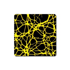 Hot Web Yellow Square Magnet by ImpressiveMoments