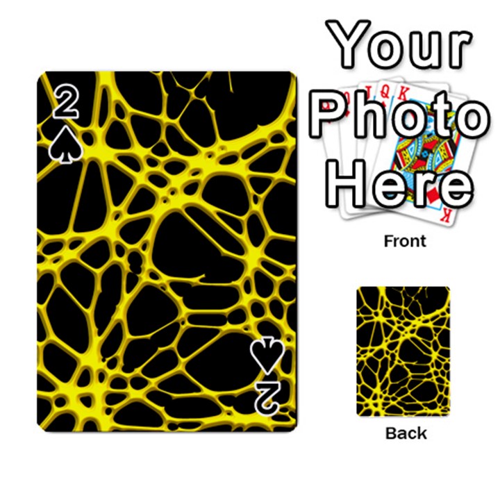 Hot Web Yellow Playing Cards 54 Designs 