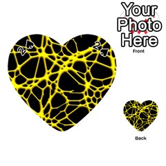 Hot Web Yellow Playing Cards 54 (heart) 