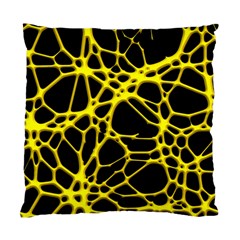 Hot Web Yellow Standard Cushion Case (one Side)  by ImpressiveMoments