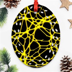 Hot Web Yellow Ornament (oval Filigree)  by ImpressiveMoments