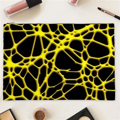 Hot Web Yellow Cosmetic Bag (xxl)  by ImpressiveMoments