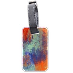 Abstract In Green, Orange, And Blue Luggage Tags (two Sides) by digitaldivadesigns