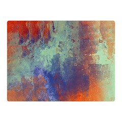 Abstract In Green, Orange, And Blue Double Sided Flano Blanket (mini)  by digitaldivadesigns