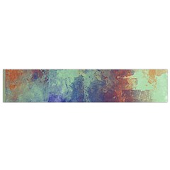 Abstract In Green, Orange, And Blue Flano Scarf (small)  by digitaldivadesigns