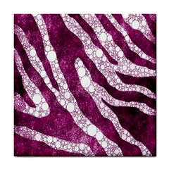 Purple Zebra Print Bling Pattern  Tile Coasters by OCDesignss