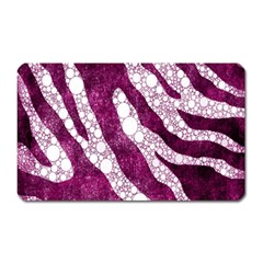 Purple Zebra Print Bling Pattern  Magnet (rectangular) by OCDesignss