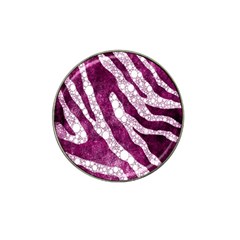 Purple Zebra Print Bling Pattern  Hat Clip Ball Marker (10 Pack)