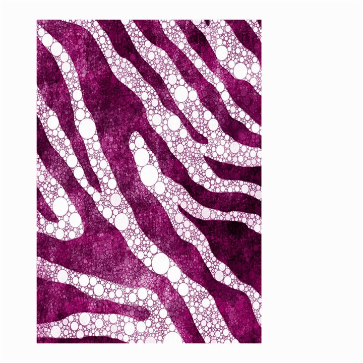 Purple Zebra Print Bling Pattern  Small Garden Flag (Two Sides)