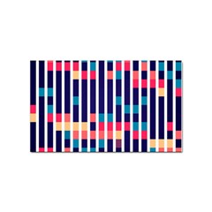 Stripes And Rectangles Pattern Sticker Rectangular (10 Pack)