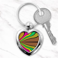 Symmetric Waves Key Chain (heart) by LalyLauraFLM