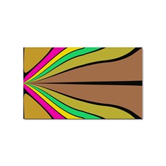 Symmetric Waves Sticker (rectangular) by LalyLauraFLM