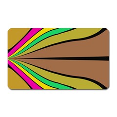 Symmetric Waves Magnet (rectangular) by LalyLauraFLM