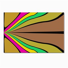 Symmetric Waves Postcard 4 x 6  (pkg Of 10)