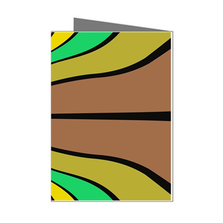 Symmetric waves Mini Greeting Cards (Pkg of 8)