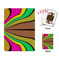 Symmetric Waves Playing Cards Single Design by LalyLauraFLM