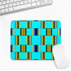 Triangles In Rectangles Pattern Small Mousepad