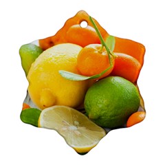 Citrus Fruits Snowflake Ornament (2-side)