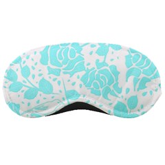 Floral Wallpaper Aqua Sleeping Masks by ImpressiveMoments