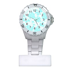 Floral Wallpaper Aqua Nurses Watches by ImpressiveMoments