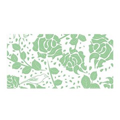 Floral Wallpaper Green Satin Wrap by ImpressiveMoments