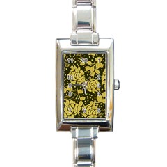 Floral Wallpaper Forest Rectangle Italian Charm Watches by ImpressiveMoments