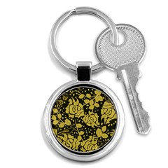 Floral Wallpaper Forest Key Chains (round)  by ImpressiveMoments