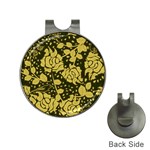 Floral Wallpaper Forest Hat Clips with Golf Markers Front