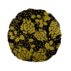 Floral Wallpaper Forest Standard 15  Premium Flano Round Cushions by ImpressiveMoments