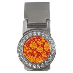 Floral Wallpaper Hot Red Money Clips (cz)  by ImpressiveMoments