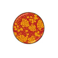 Floral Wallpaper Hot Red Hat Clip Ball Marker by ImpressiveMoments